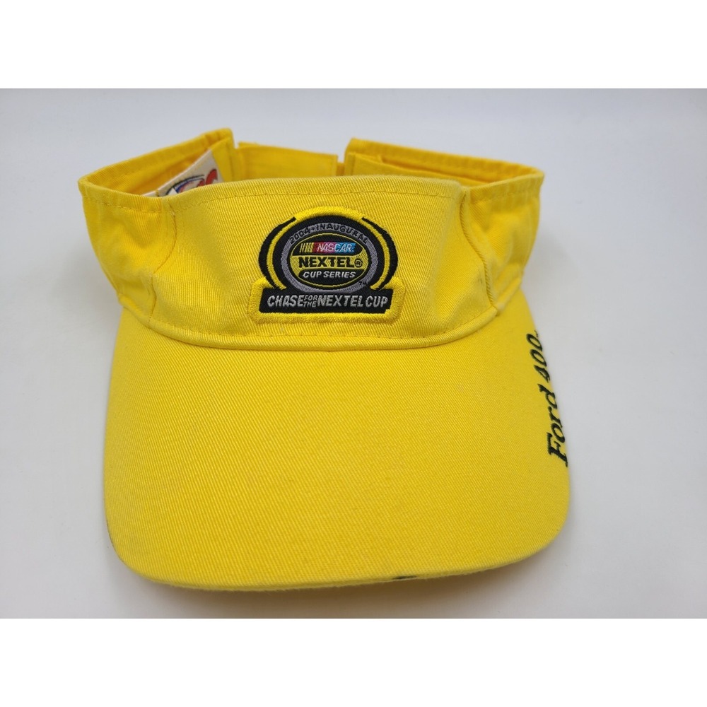 Vintage 2004 Inaugural NASCAR Nextel Cup Series Sun Visor Adjustable Hat Cap Men